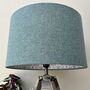 William Morris Strawberry Thief Blue Tweed Lampshade, thumbnail 6 of 9