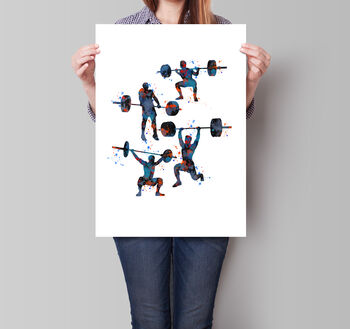 Weightlifting Rough Poster, 2 of 4