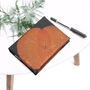 A6 Lotus Leaf Leather Notebook, thumbnail 5 of 12