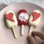 Personalised Valentine Trio Of Cakesicles, thumbnail 1 of 11