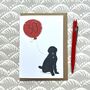 Golden Doodle Dog Greetings Card, thumbnail 4 of 4