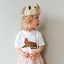 Tiger And Crown Toddler Birthday T Shirt, thumbnail 1 of 8