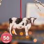 Dairy Cow Hanging Wooden Decoration Holstein Friesian, thumbnail 1 of 10