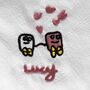 Personalised Children’s Drawing Embroidered Linen Napkins Gift, thumbnail 5 of 7