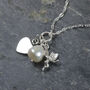 I Wish Sterling Silver Wish Fairy Heart Necklace, thumbnail 1 of 5