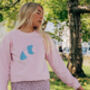 Embroidered Big Doodle Bee Sweater, thumbnail 1 of 6