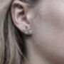 Silver Or Gold Vermeil Flower Earrings, thumbnail 2 of 2