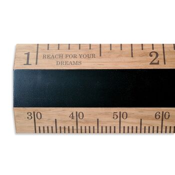 Chalkboard Walnut Finished Wood Height Chart Ruler, 2 of 4