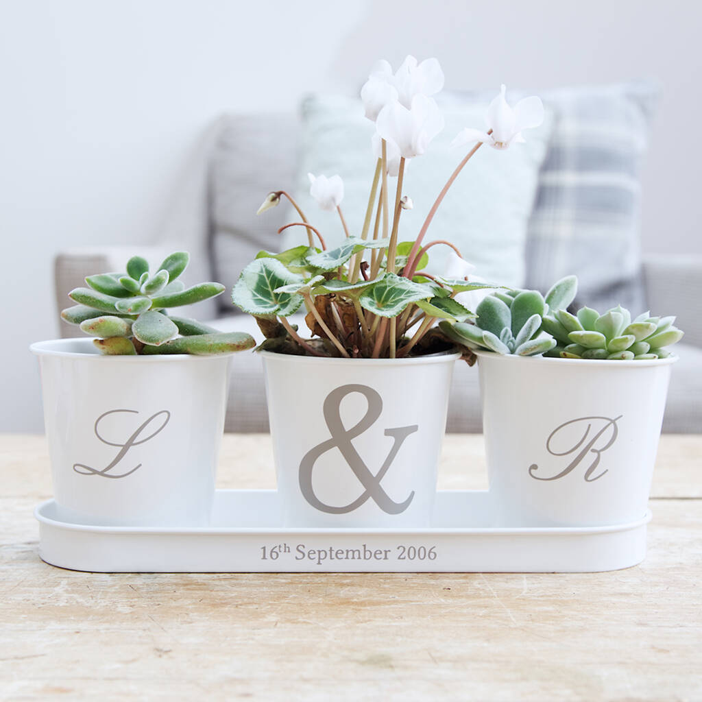 Personalised Tray And Pots Initial Design, 1 of 5