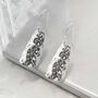 Sterling Silver Pine Earrings, thumbnail 1 of 5