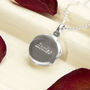 Sterling Silver Decorative Round Locket, thumbnail 6 of 8