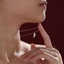 Tiny And Delicate Angel Wing Pendant Necklace, thumbnail 1 of 11