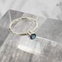 9ct White Gold And Topaz Ring, thumbnail 6 of 12