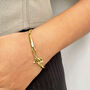 Personalised Gold Nature Bangle Bracelet Christmas Gift, thumbnail 1 of 7