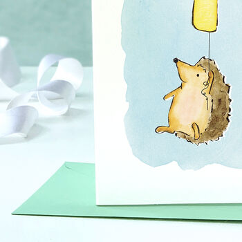 Hedgehog First Birthday Card, 2 of 11