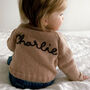 Hand Knitted Matching Sibling Name Jumpers, thumbnail 5 of 11