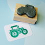 Mini Tractor Rubber Stamp, thumbnail 1 of 3