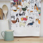 Pack Of Proud Pooches Tea Towel, thumbnail 1 of 3