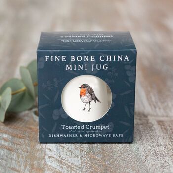 Robin Mini Fine Bone China Jug, 5 of 5