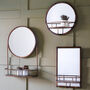 Compact Bronzed Circular Mirror With Shelf, thumbnail 3 of 5