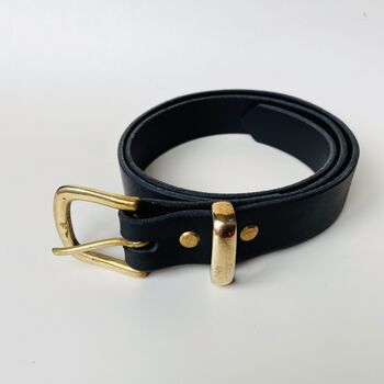 Handmade Men's Leather Belt, 3 of 6
