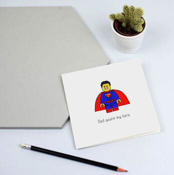 Superman Minifigure Card For Dad, 2 of 4
