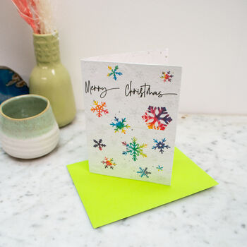 Snowflake Plantable Christmas Card, 3 of 6