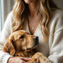 Personalised Silver Organic Dog Nose Print Necklace, thumbnail 1 of 12