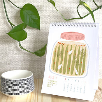 Pickles Desk Calendar 2026 Food Illustrations, 3 of 5