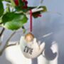 Personalised Angel And Moon Ceramic Decoration, thumbnail 6 of 7