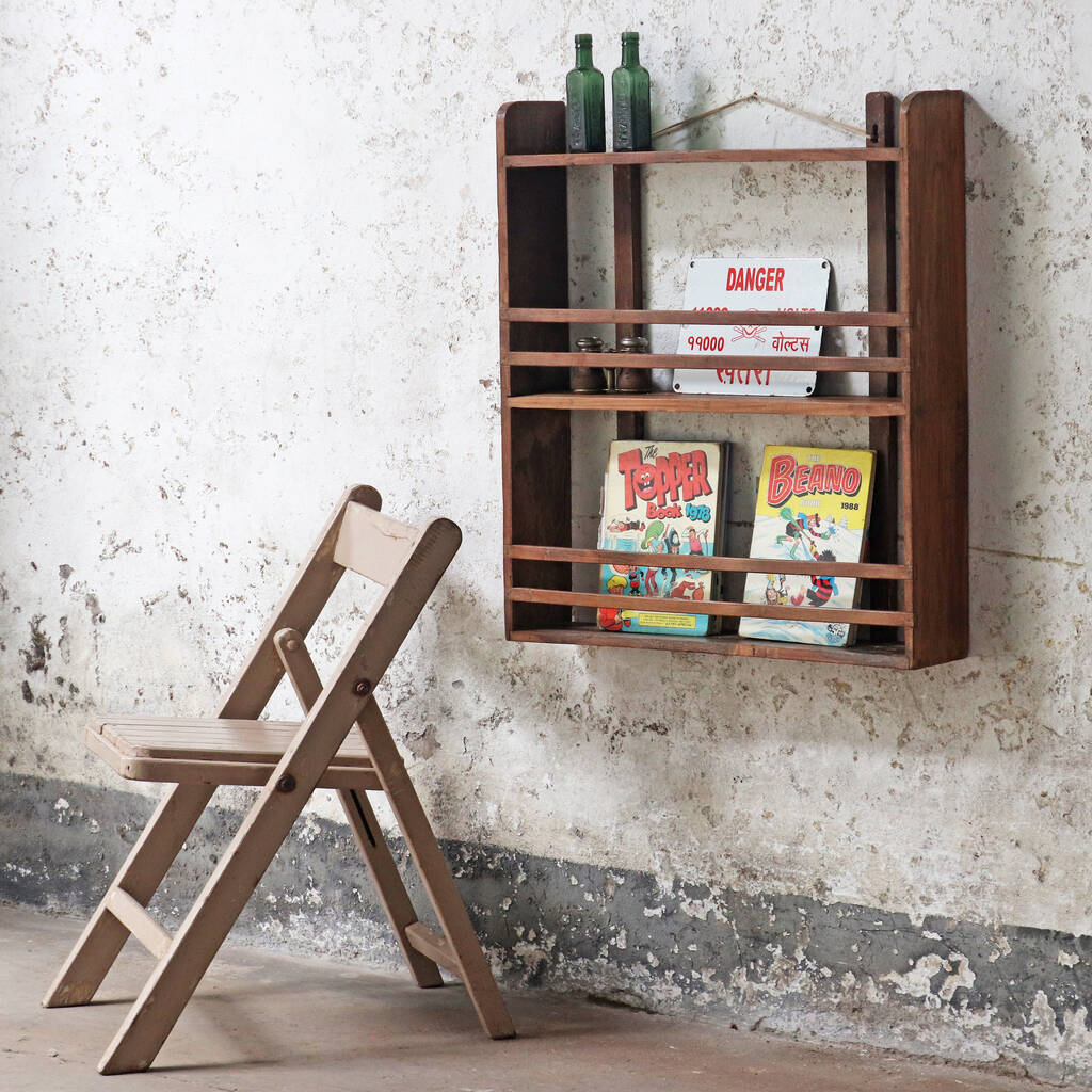 Vintage Wall Shelf By Scaramanga