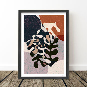 Terrazzo Abstract Seaweed Art Print, 5 of 7