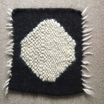 Monochrome Seat Pads| Seat Covers| Handwoven, 7 of 7