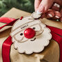 Personalised Santa Gift Tag And Bag Of Chocolate Noses, thumbnail 6 of 6