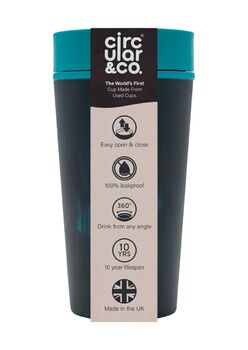 Leakproof Reusable Cup Made From Beach Waste 12oz/340ml, 5 of 8