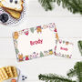 Kid's Personalised Christmas Placemat Set Xmas, thumbnail 1 of 4