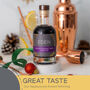 Blackcurrant Rum Personalised Alcohol Letterbox Gift, thumbnail 4 of 7