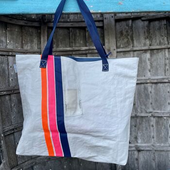 Falcon Recycled Sailcloth Weekend Bag, 2 of 3