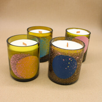 Cosmic Two Wine Bottle Candle, 5 of 9