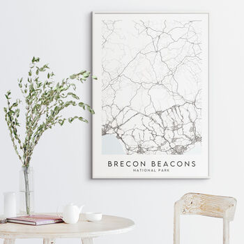 Brecon Beacons National Park Map Print, 3 of 4