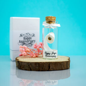 Personalised 1st Paper Anniversary Toilet Roll Mini Bottle Gift, 4 of 4