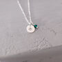 Sterling Silver Birthstone Pendant Necklace, thumbnail 11 of 11