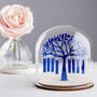 Sapphire Anniversary Family Tree Dome Decoration, thumbnail 1 of 3
