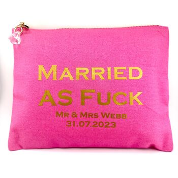 Married As Fuck Makeup Toiletry Pouch, 5 of 8