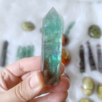 Natural Green Fluorite Crystal, 3 of 4