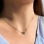 Bridesmaid Thank You Necklace Silver, thumbnail 4 of 7