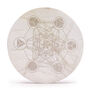 Sacred Geometry Selenite Charging Plate | 18cm, thumbnail 2 of 3