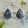 12.65ct Bi Colour Sapphire Cufflinks In Sterling Silver, thumbnail 1 of 3
