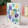 Watercolour Balloon Birthday Card, thumbnail 2 of 3