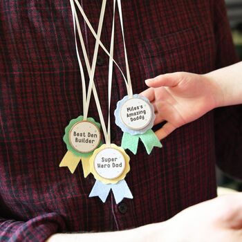 Personalised Father's Day Award Medals Craft Kit, 11 of 12